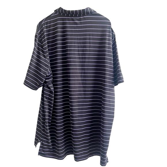 Peter Millar Summer Comfort Polo Striped Black Purple Size XL Golf Country Club - Picture 2 of 9